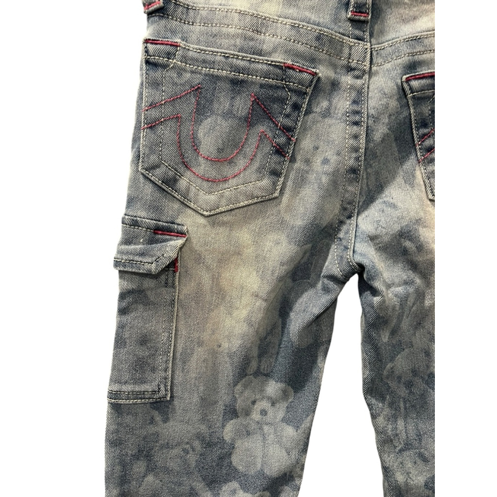 True Religion Teddy Bear Proto Submit Sample Size 8 Girls Cargo Jeans Wide RARE - Picture 13 of 13